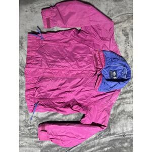 VTG Columbia Womens Medium 80s 90s Ski Jacket Bright Pink Purple Bugaboo